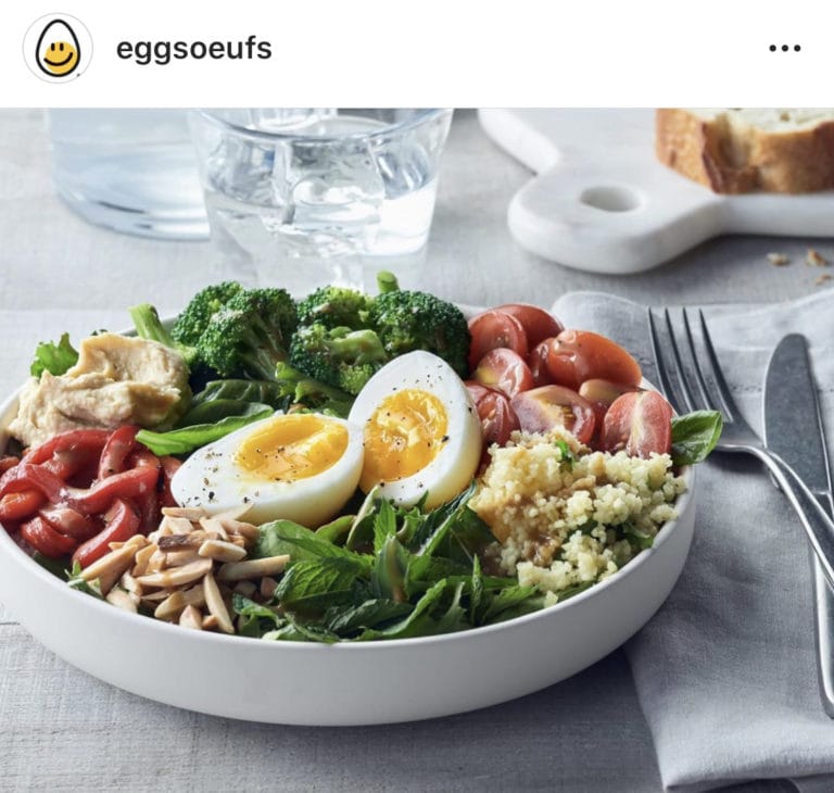 print Delicious Salad for Eggs