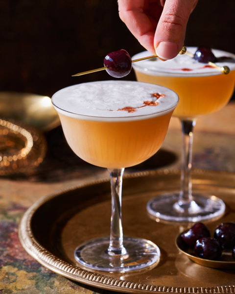 Delicious whisky Sour food styled by Noah Witenoff